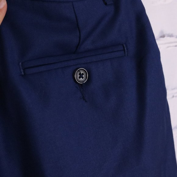 NWT Calvin Klein wool blend navy dress pants - Picture 7 of 9